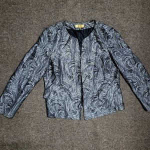 Swirl Pattern Blazer