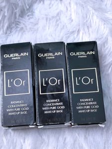 Pack Of 3 Guerlain 24k Pure Gold  Makeup Base