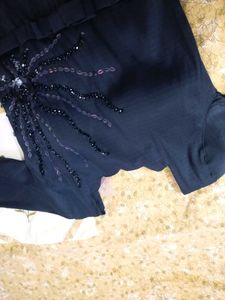 Elegant Navy Blue Gown Dress