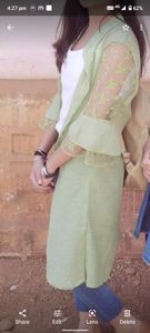 long jacket, shrug