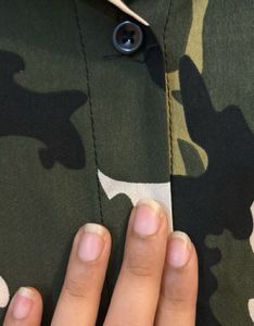 Camo Button-Down Shirt