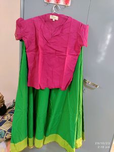 South Indian Style Skirt And Top