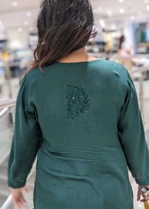 Mukaish Chikankari Kurti