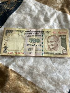 Indian 500rs Note For Collections