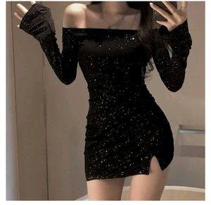 Newme Embellished Off Shoulder Mini Dress