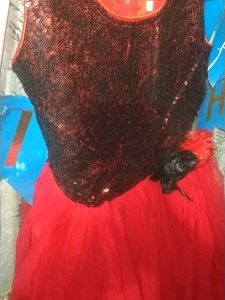 Sparkly Red Party Dress