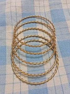 Set of 6 Gold Bangles