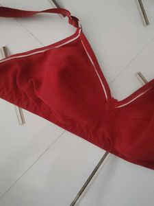 Red Colour Bra