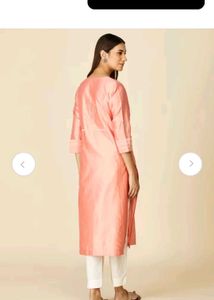 FAB india Elegant Peach Kurta