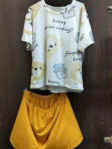 Cute &#39;Super Sweet Honey&#39; Graphic Night Dress ,