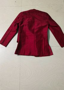 Beautiful Maroon Colour Boys Party Wear Suit