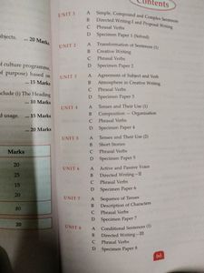 Class 11 English Grammer And Physical Education Book . ISC