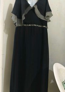 black gown dress forgot brand it's from myntra