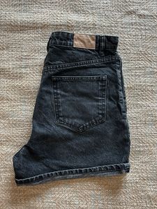 Black Denim Shorts from Zara