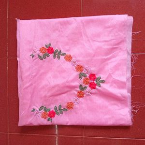 Floral Embroidered Net Saree
