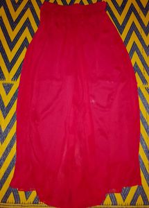 Red Ethnic palazzo skirt