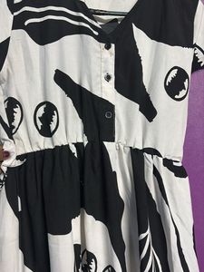 Abstract Print Casual Dress