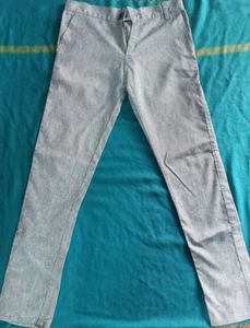 Gray Casual Pants