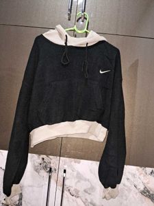Nike Two-Tone Cropped Hoodie
