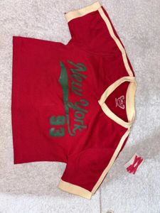 Red Crop Top