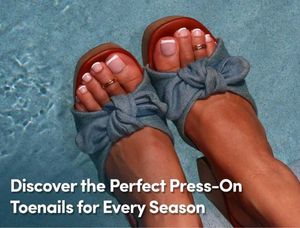 artificial press-on toe nails