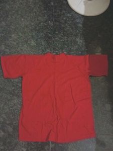 Red Casual T-Shirt