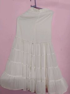 White Colour Sarara For Girl
