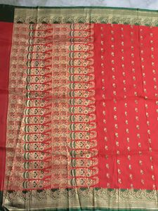 Red Banarasi Silk Saree