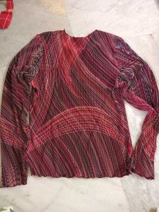Patterned Long Sleeve Top