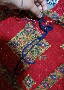 Red Patterned Dress