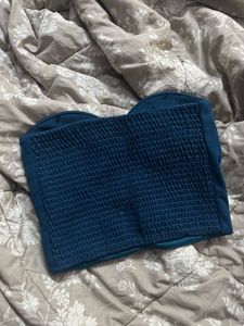 Teal Blue Sexy Corset Top