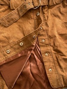 Belted A-Line Mini Skirt