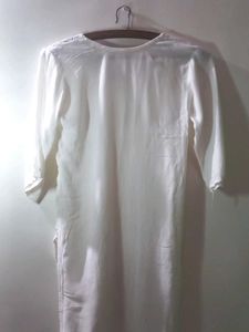 White Embroidered Kurti