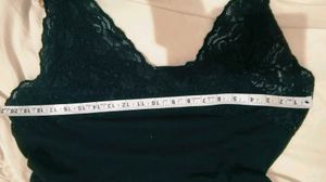 Black Lace Sleeveless Top