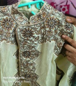 NEW Semi Stitched Wedding Embroidered Kurta Leheng