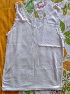 White Lace Trim Tank Top