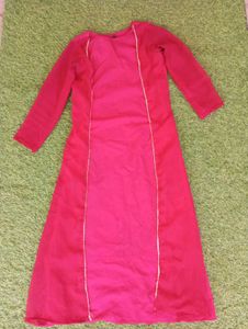 Red Cotton Kurta
