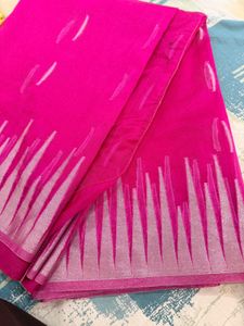 Pink Printed Saree