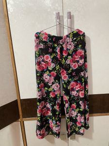 Floral Print Palazzo Pants