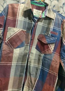 Plaid Print Long Sleeves Shirts