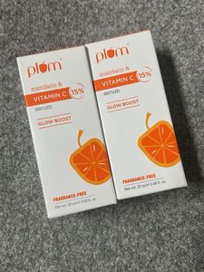 Plum Mandarin Vitamin C Serum pack 2