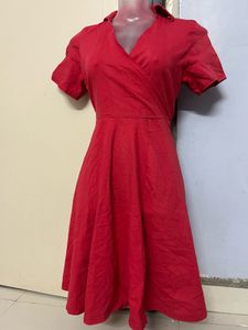 Pintrest Red Wrap Dress