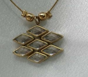 Vintage Diamond Pendant Necklace
