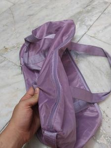 Lilac Foldable Travel Duffel Bag