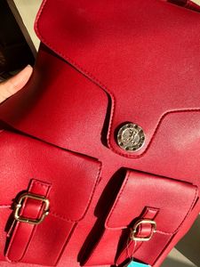 Leather backpack