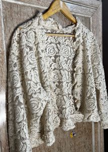 🤍🦢Vintage Lace Bolero shrug