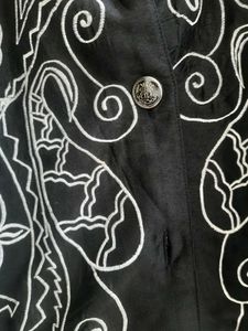 Embroidered Silk Blend Jacket