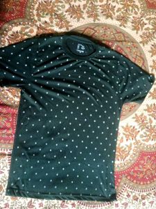 Green Geometric Print Tee