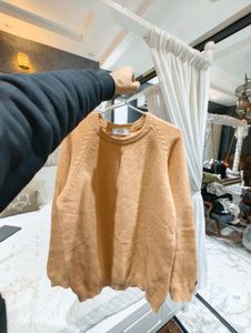 Classic Tan Knit Pullover