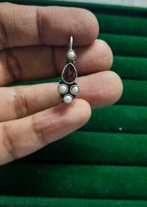 92.5 Silver Pearl &amp; Gemstone Earrings